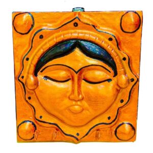 Decoratieve & Handgemaakte Wand Sleutelhanger met Gezicht Design