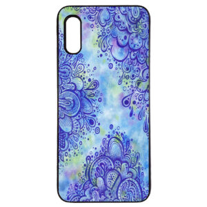Paars Bloemen Telefoonhoesje – Samsung