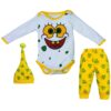 Set van 3 Lange Mouwen Onesies – SpongeBob Model