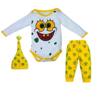 Set van 3 Lange Mouwen Onesies – SpongeBob Model