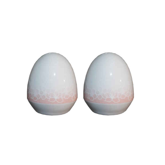 Keramische Zout- & Peperstrooiers Pink – Bloemenpatroon