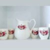 Aardewerken Kan & Bekerset Sabalan – Blauw Bloemen