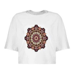 Dames Korte Mouw Crop Top – Magic Model