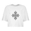 Dames Korte Mouw Crop Top – Neda Model
