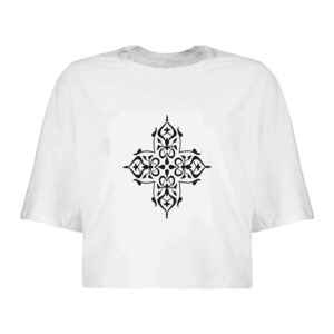 Dames Korte Mouw Crop Top – Neda Model