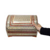 Handgemaakte Houten Sieradendoos met Perzisch Khatam Sandough Design