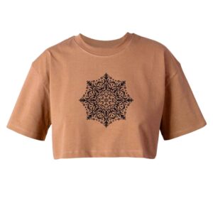Dames Korte Mouw Crop Top – Shiva Model