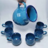 Perzisch Aardewerk Kan & Bekerset Elizabeth – Blauw
