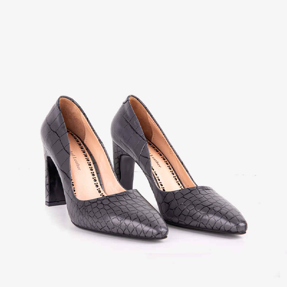 Dames Leren Hoge Hakken – Samantha Model