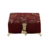 Handgemaakte Houten Sieradendoos met Fluwelen Paisley Stof