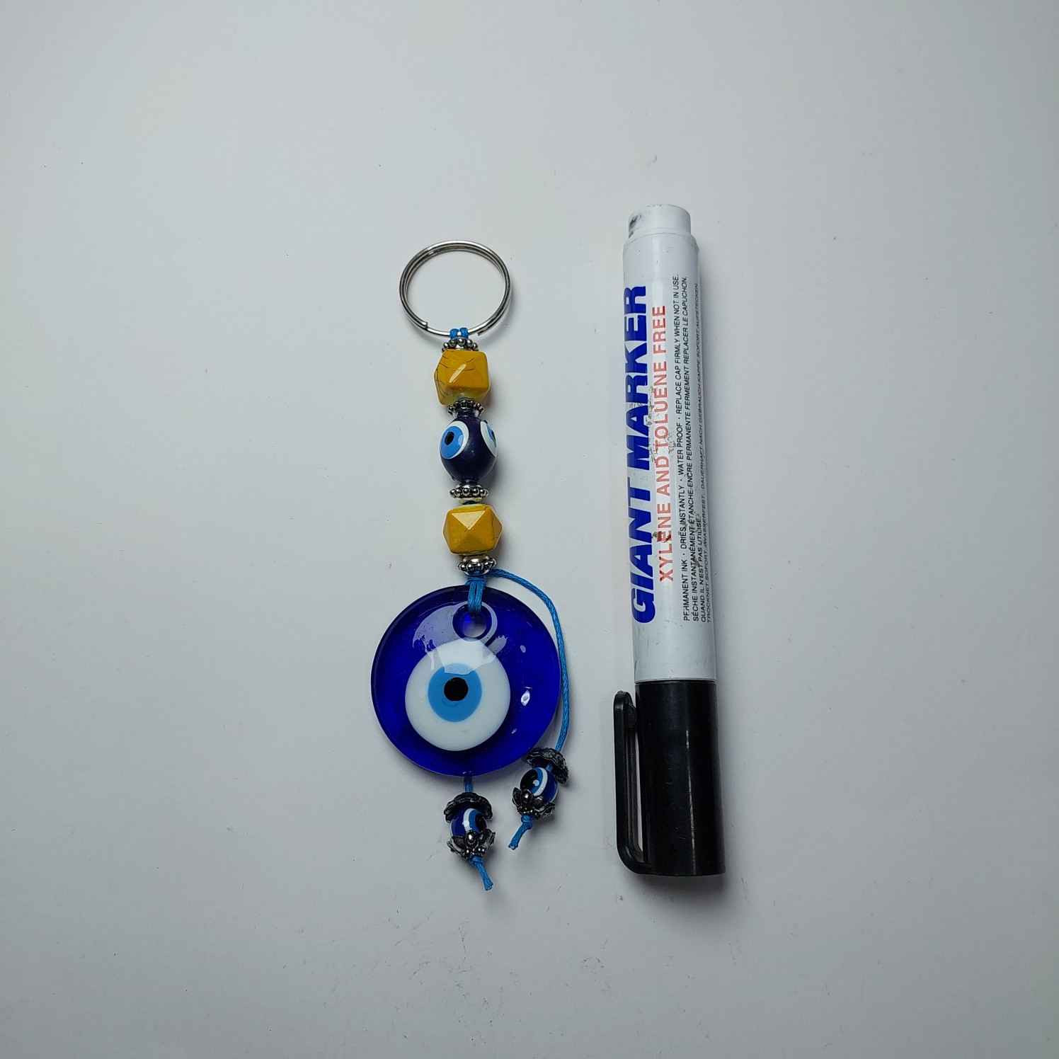 Blauwe Boze Oog Sleutelhanger – Mohrei