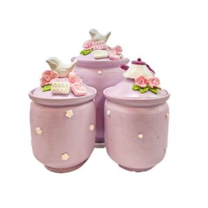 Keramische Bewaarpot – Stijlvol Opbergen voor Koffie, Thee & Meer (Set van 3)