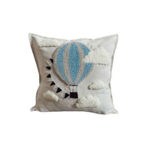 Punch Needle Kussenhoes – Geborduurd Ballon Design Aria