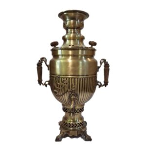 Perzische Koperen Samovar Decoratief Houtskool Theemaker 5,5-Liter