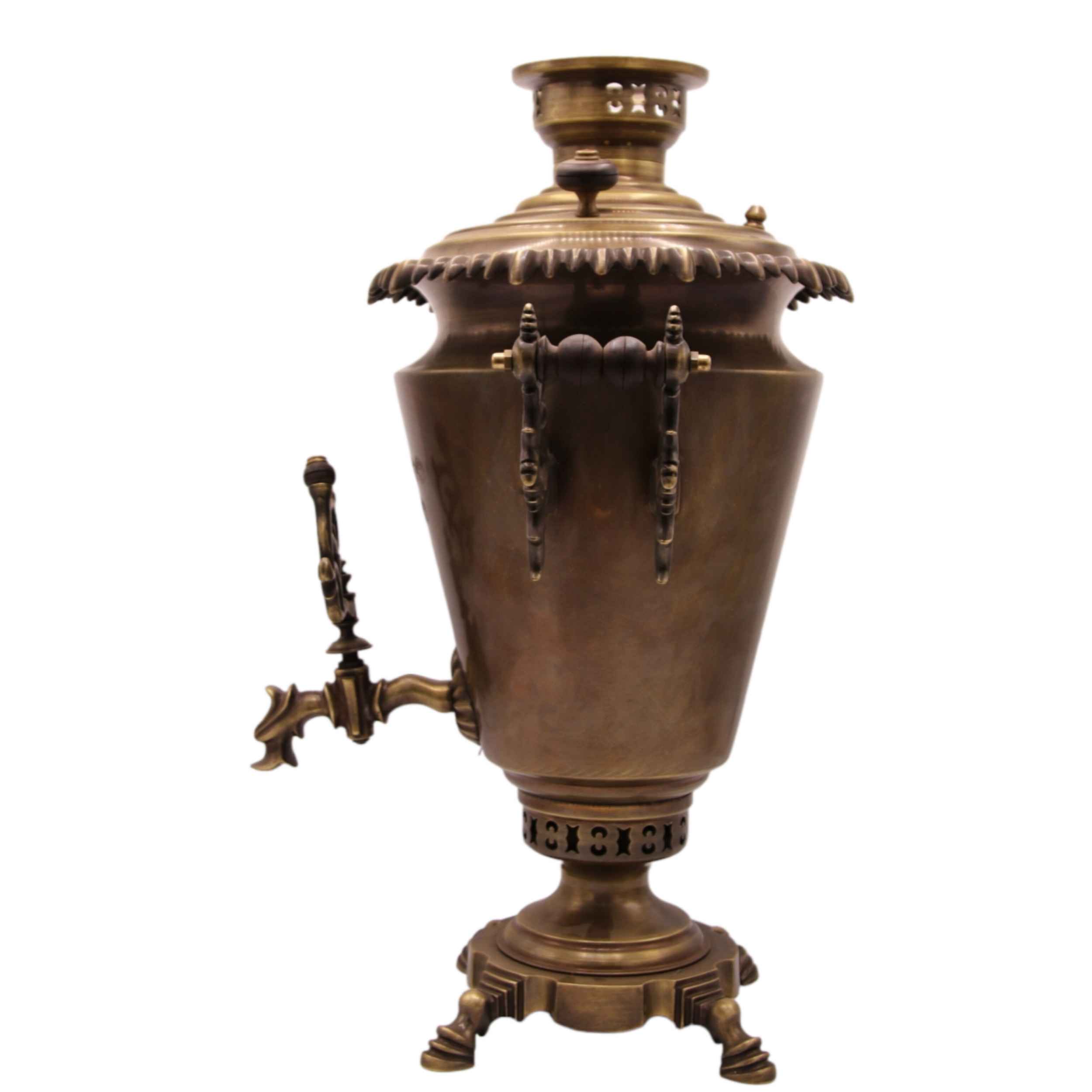 Perzische Koperen Samovar Decoratief Houtskool Theemaker 8-Liter
