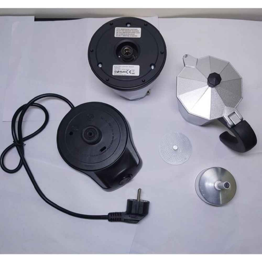 Elektrische Moka Pot Koffiepercolator – 6-Kops Capaciteit