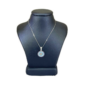 Zilveren Ketting – Circle Boze Oog Ontwerp