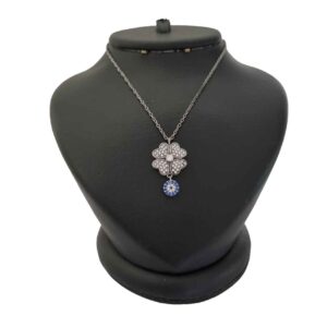 Zilveren Ketting – Clover Boze Oog Ontwerp