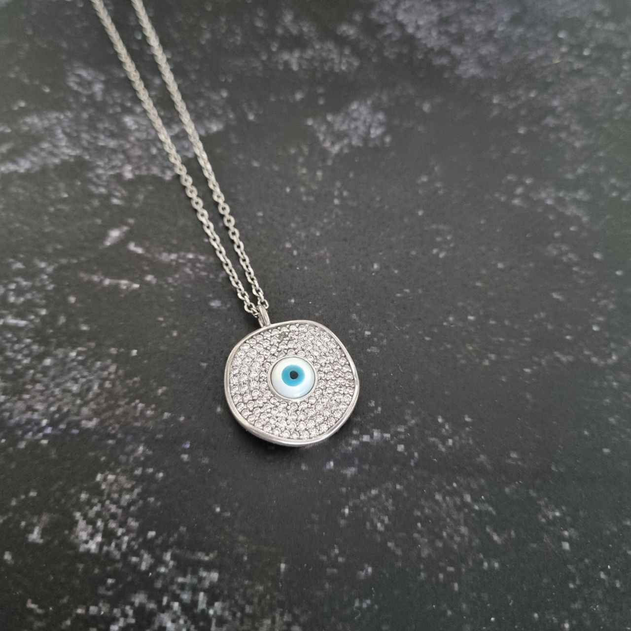 Zilveren Ketting – Hanieh Boze Oog Thema