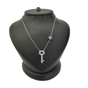 Zilveren Ketting – Key Boze Oog Ontwerp