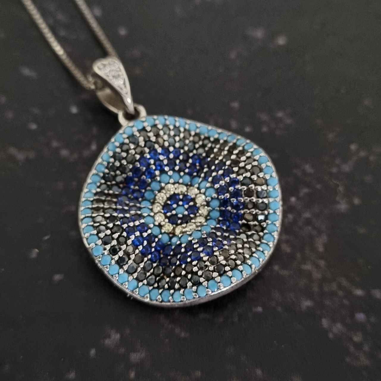 Zilveren Ketting – Nahal Boze Oog Thema