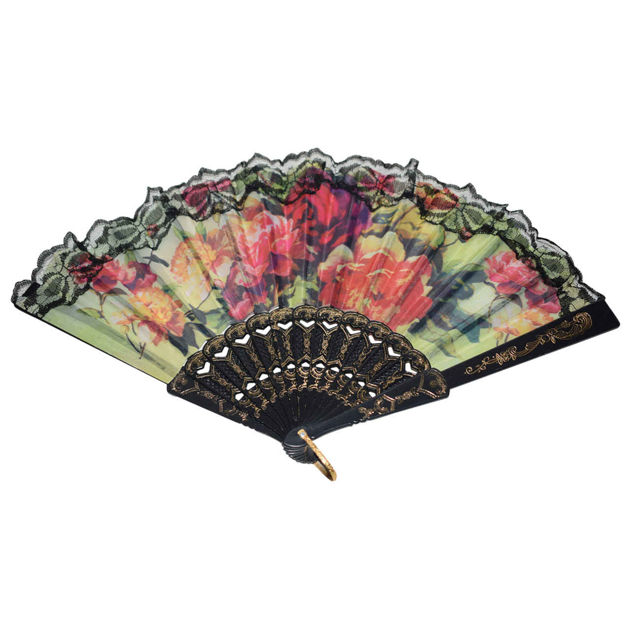 Klassieke opvouwbare waaier – Vintage Spaans thema