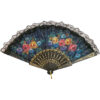 Compacte Opvouwbare Handwaaier – Zwart Vintage Design
