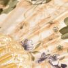 Gele Opvouwbare Waaier – Vintage Bloemenpatroon