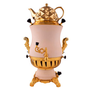 Gas Samovar Theemaker Modern Geometrisch Design 6-Liter Goud