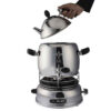 Gas Samovar Theemaker Modern Design 5-Liter Zilver