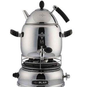 Gas Samovar Theemaker Modern Design 5-Liter Zilver