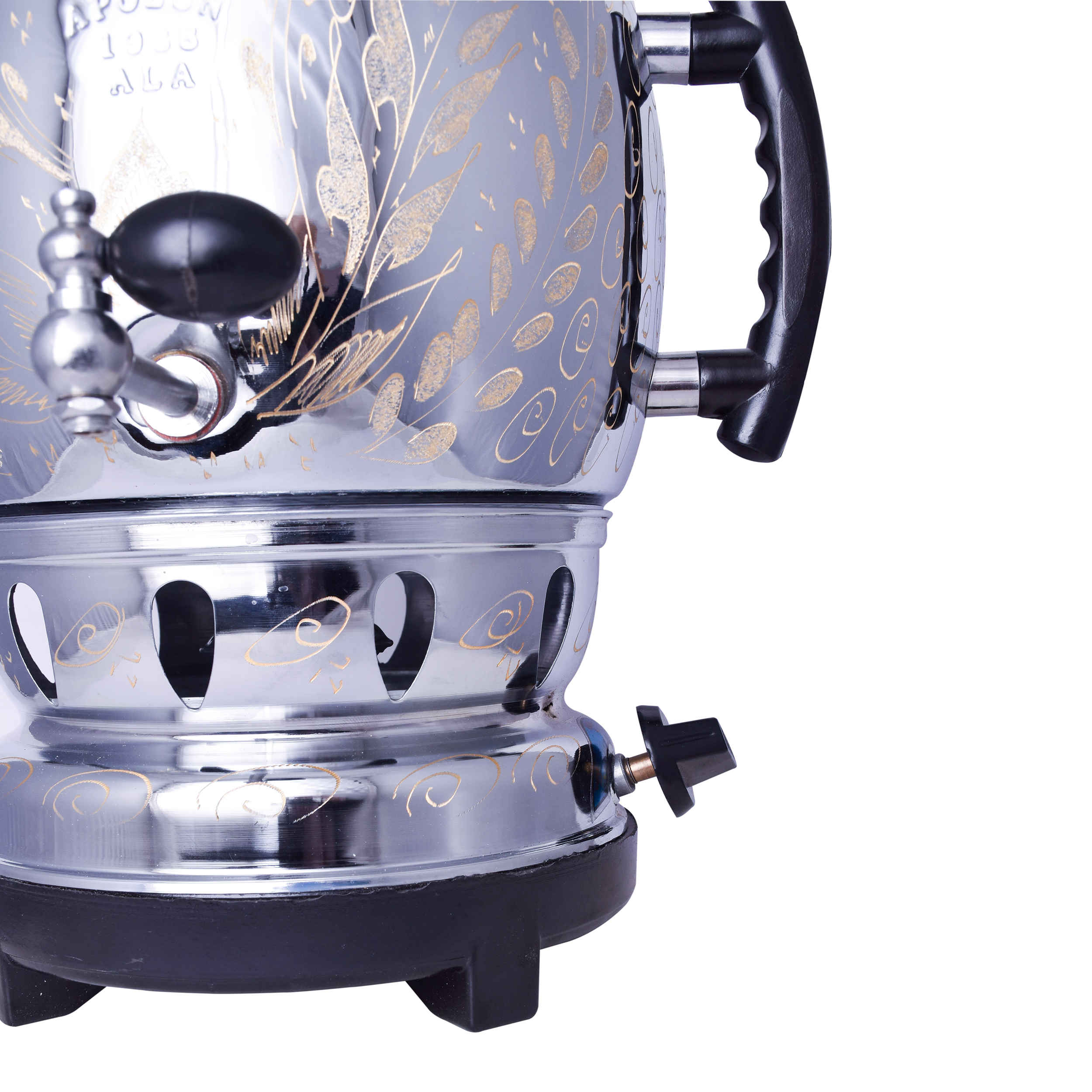 Gas Samovar Theemaker Model Apolon 6-Liter Zilver