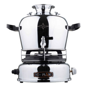 Gas Samovar Theemaker Modern Design 6-Liter Zilver Staal