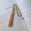 Gouden Leren Boekenlegger – Barg Model
