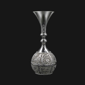 Decoratieve Perzische Filigraan Zilver Gecoate Flessenvaas – Kiana