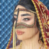 Handgemaakt Rhinestone Battoulah Masker – Majlesi Model