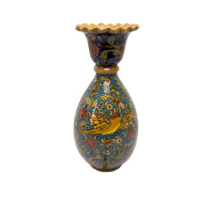 Handgemaakte Decoratieve Pottery Vaas – Gol o Morgh Bruin