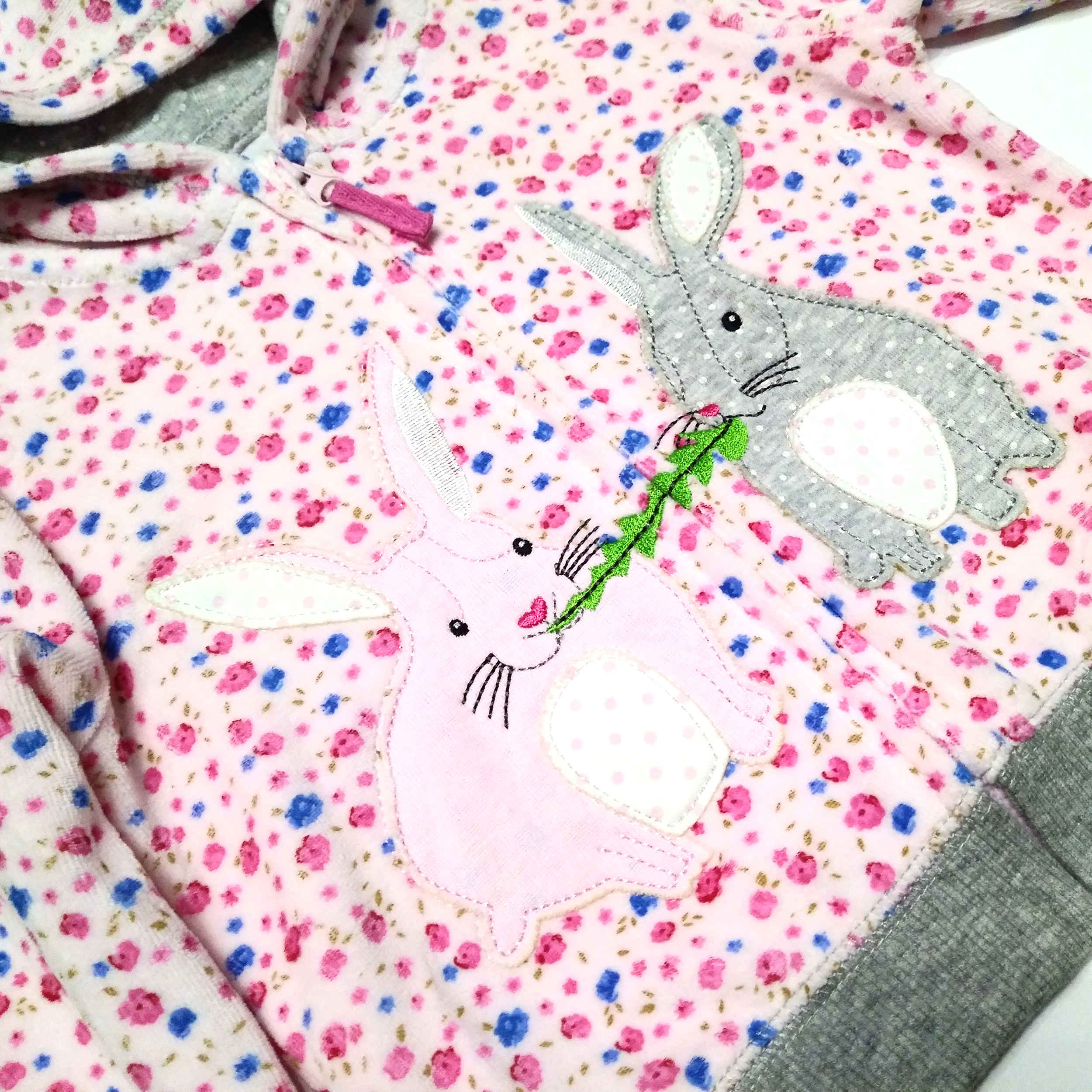 Set van 3 Kinder Sweaters met Konijnmotief – Model M363 – Roze