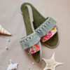Macramé Boho Chic Sandalen – Model Golshan (Groen)