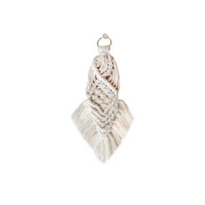 Macrame Perzische Sleutelhanger – Handgeweven Katoenkoord