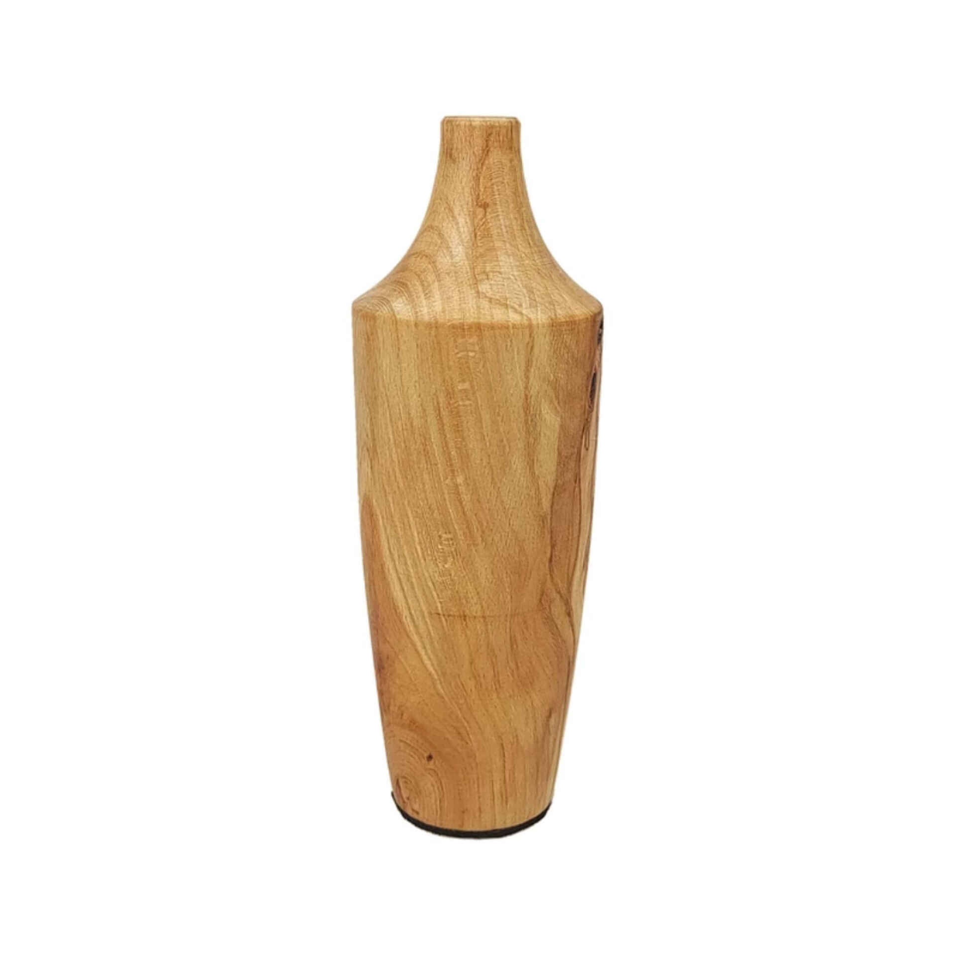 Handgemaakte decohouten vazen van massief natuurlijk hout met een minimalistisch Katy-ontwerp voor veelzijdige styling
