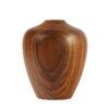 Handgemaakte decohouten vazen van massief natuurlijk hout met een minimalistisch Tania-ontwerp voor een strakke uitstraling