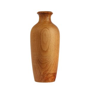 Handgemaakte Decoratieve Houten Vaas – Minimalistisch Yasna