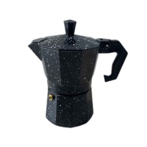 Moka Pot Espresso Maker – Zwart 3-Kops
