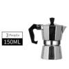 Morsana espressopotje - Klassieke Italiaanse moka pot, 3 kops