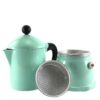 Klassiek rvs espressopotje - Italiaanse moka pot van roestvrij staal, 3 kops