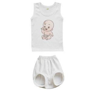 Babykleding Set – Rompertje & Shorts Model Babyjongen
