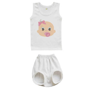 Babykleding Set – Rompertje & Shorts Model Babimeisje