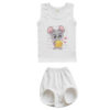 Babykleding Set – Rompertje & Shorts Model Muis