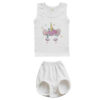Babykleding Set – Rompertje & Shorts Model Eenhoorn